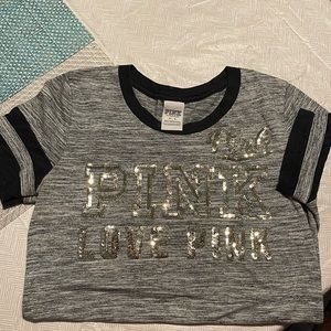 Victoria’s Secret pink t shirt with sequins